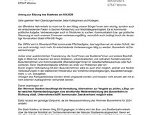 Antrag zur Umstrukturierung des Busverkehrs